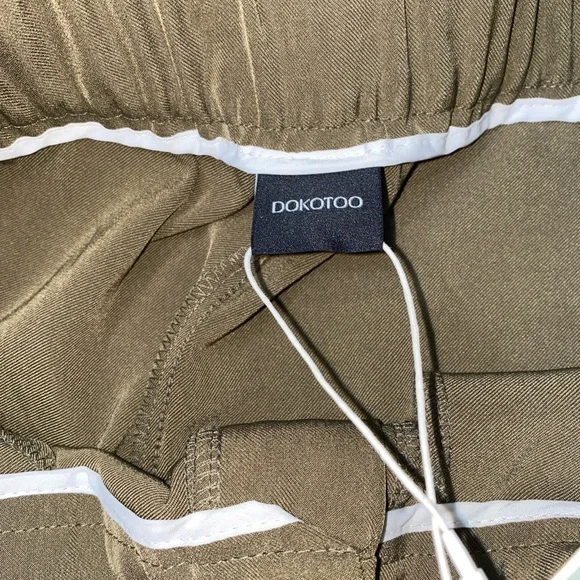 Dokotoo Women’s 12 High Waisted Wide Leg Cargo Pants 4 Pockets Baggy Casual NWT - Picture 11 of 14